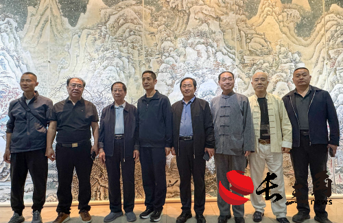 周鹏飞毛体书法·大写意画艺术大展在德州董子文化街美术馆开幕