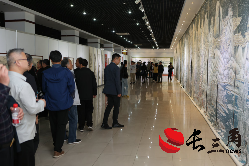 周鹏飞毛体书法·大写意画艺术大展在德州董子文化街美术馆开幕