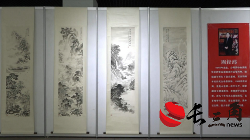周鹏飞毛体书法·大写意画艺术大展在德州董子文化街美术馆开幕