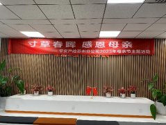 平安产险苏州分公司开展“寸草春晖，感恩母亲